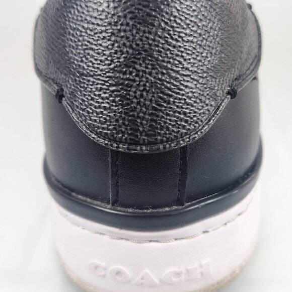 Coach Walker Slip On Women's Leather Sneakers C Logo Comfort Shoes Black Size 8B - Picture 8 of 16